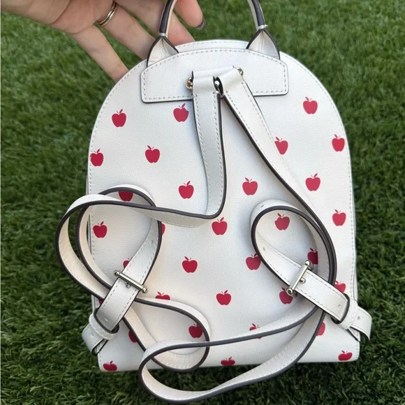 Kate Spade White and Red Snow White Backpack NWOT - Picture 4 of 8